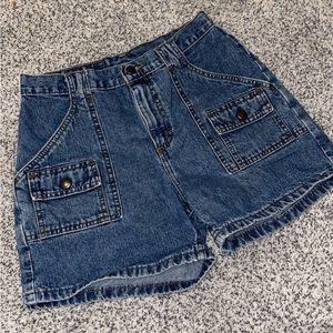 Vintage Riders Denim Jean Pocket Shorts Size 27